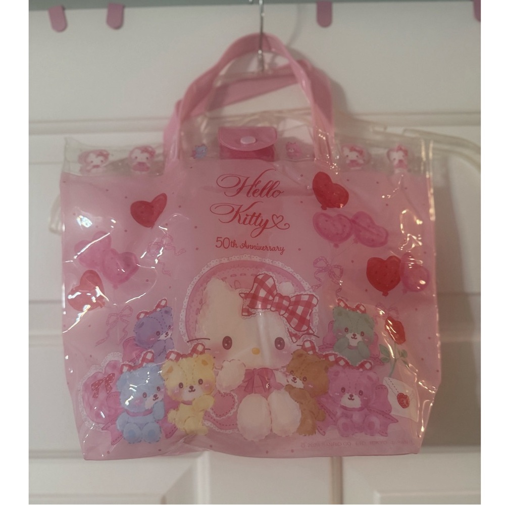 Hello Kitty 50th Anniversary Pink Tote Bag